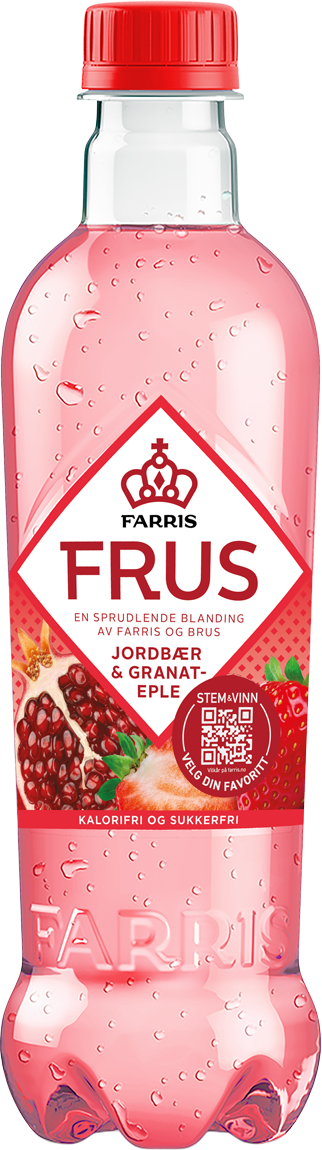 Frus Card Produkter » Farris » Farris Frus Jordbær/Granateple « Ringnes AS
